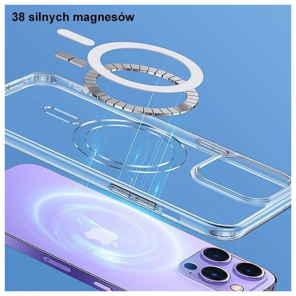 Case IPHONE 14 PLUS USAMS Ice Magnet (IP14MBC01) transparent 6958444901527