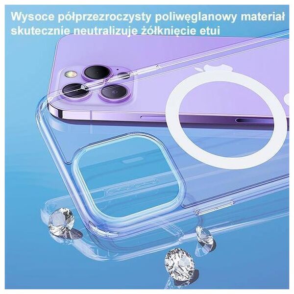 Case IPHONE 14 PLUS USAMS Ice Magnet (IP14MBC01) transparent 6958444901527