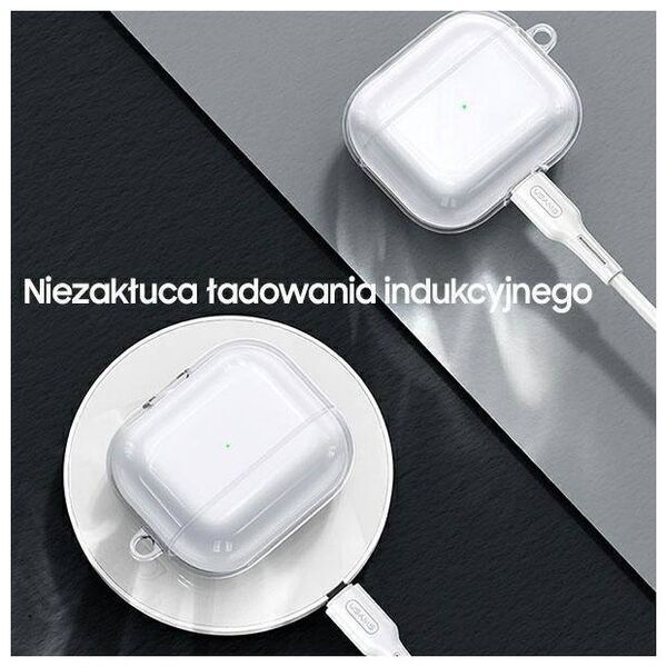 Case APPLE AIRPODS 3 USAMS Case Black (BH740AP02) transparent 6958444971315