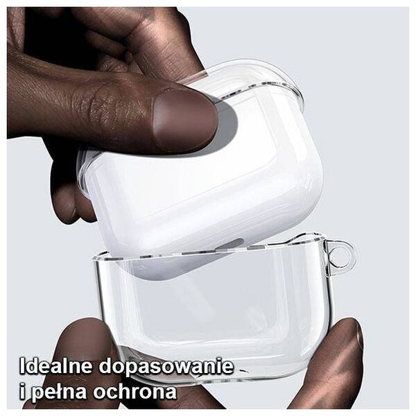 Case APPLE AIRPODS 3 USAMS Case Black (BH740AP02) transparent 6958444971315