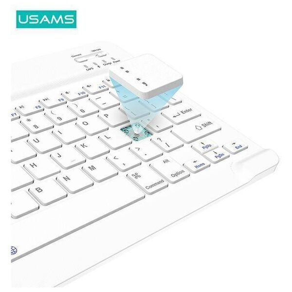 Case APPLE IPAD AIR 10.9 (4gen) USAMS Winro Keyboard white keyboard (IP109YRU03) purple 6958444940328