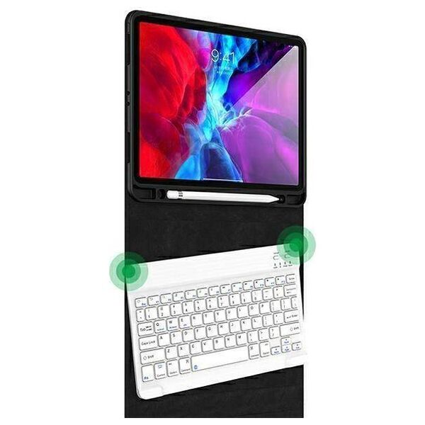 Case APPLE IPAD PRO 11.0 (3gen) USAMS Winro Keyboard White keyboard (IP011YRXX02) green 6958444972992
