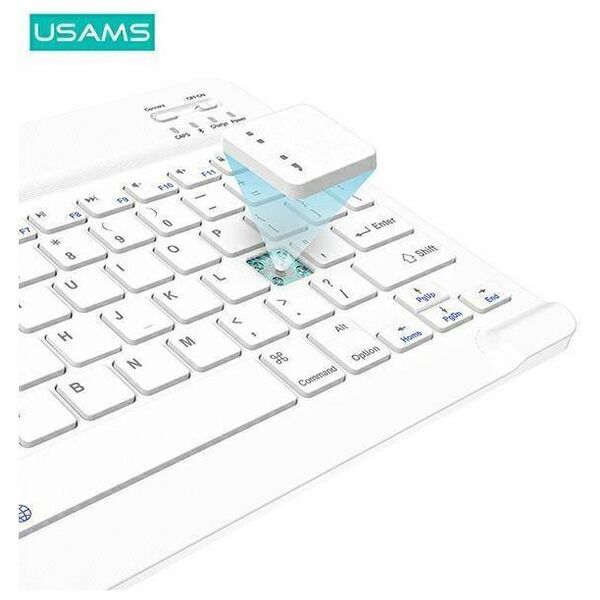 Case APPLE IPAD PRO 11.0 (3gen) USAMS Winro Keyboard White keyboard (IP011YRXX02) green 6958444972992