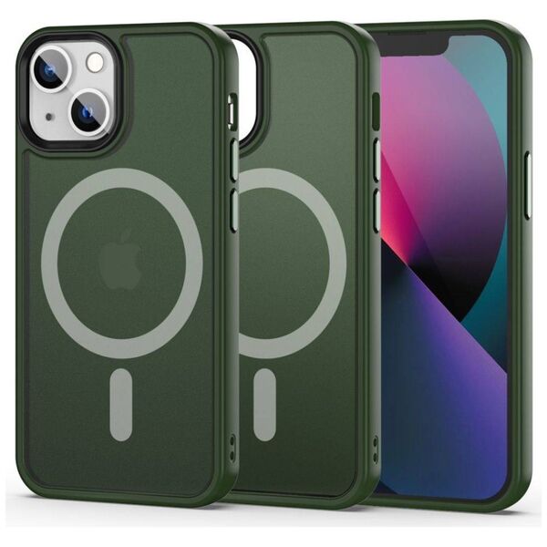 Case IPHONE 13 MINI Tech-Protect Magmat MagSafe Matte green 9490713933046