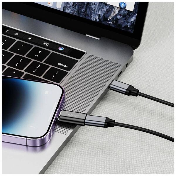 Adapter Lightning to USB-C Tech-Protect Ultraboost black 9490713933800