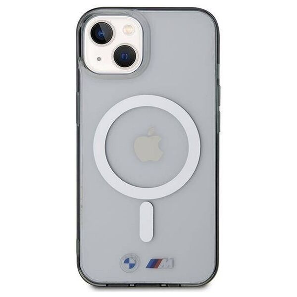 Original Case IPHONE 14 PLUS BMWHardcase Silver Ring MagSafe (BMHMP14MHCRS) transparent 3666339122355