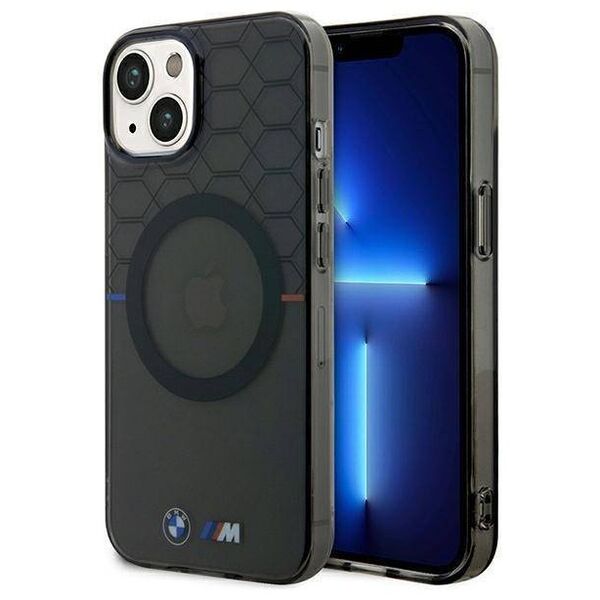 Original Case IPHONE 14 PLUS BMW Pattern MagSafe (BMHMP14MHGPK) gray 3666339122195