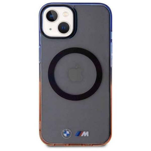 Original Case IPHONE 14 PLUS BMW Hardcase Gradient Bumper MagSafe (BMHMP14MHTGE) gray 3666339122119