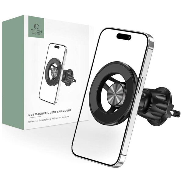 Magnetic MagSafe Car Mount for Vent Car Tech-Protect N54 black 9490713932230