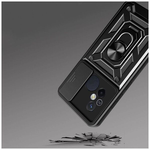 Case XIAOMI REDMI 12C Tech-Protect Camshield Pro black 9490713934340