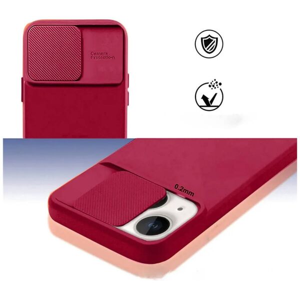 Case XIAOMI REDMI NOTE 12 5G Silicone with Camera Cover Nexeri Silicone Lens black 5904161137115