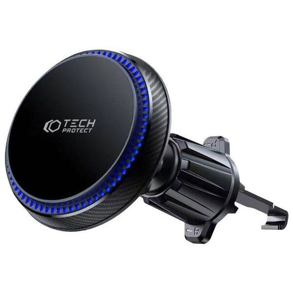 Magnetic MagSafe Car Mount with Wireless Charging 15W for Vent Car Tech-Protect MM15W-V4 black 9490713933787