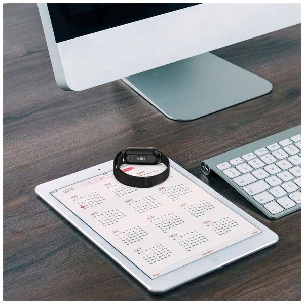 Strap for XIAOMI MI BAND 8 / 8 NFC Tech-Protect Milaneseband gold & pink 9490713935163