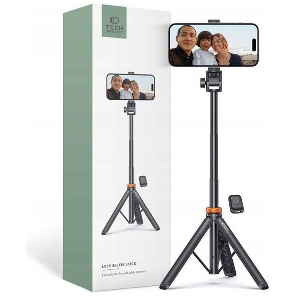 Wireless Selfie Stick / Tripod Tech-Protect L03S black 9490713934463