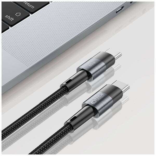 Cable 60W 3A 0,25m USB-C - USB-C Tech-Protect UltraBoost grey 9490713933923