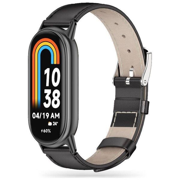 Case XIAOMI MI BAND 8 / 8 NFC Tech-Protect LeatherFit black 9490713935347