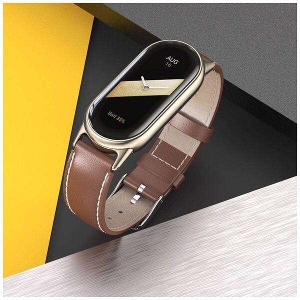 Case XIAOMI MI BAND 8 / 8 NFC Tech-Protect LeatherFit black 9490713935347