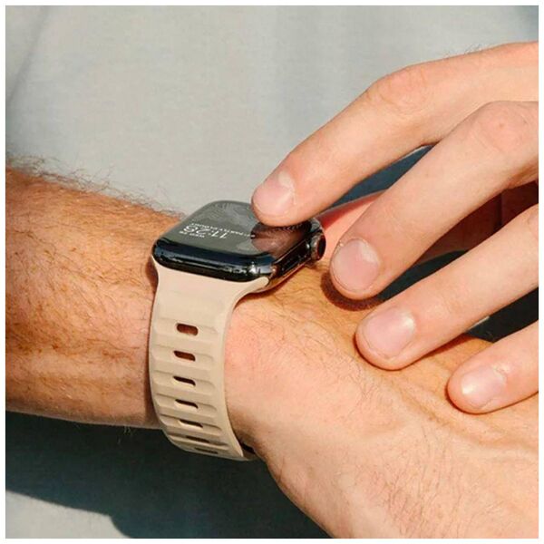 Strap for APPLE WATCH 4 / 5 / 6 / 7 / 8 / SE / ULTRA (42 / 44 / 45 / 49 MM) Tech-Protect Iconband Line black 9490713934852