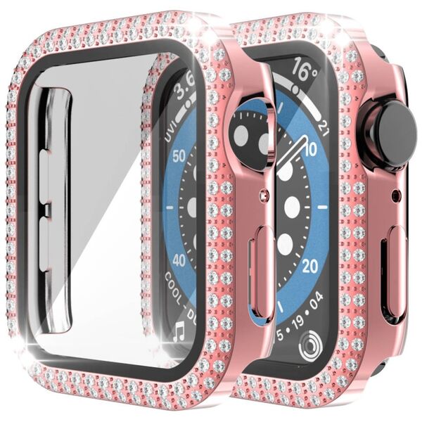 Case for APPLE WATCH 4 / 5 / 6 / SE (40MM) Diamond Bumper pink 5904161138334