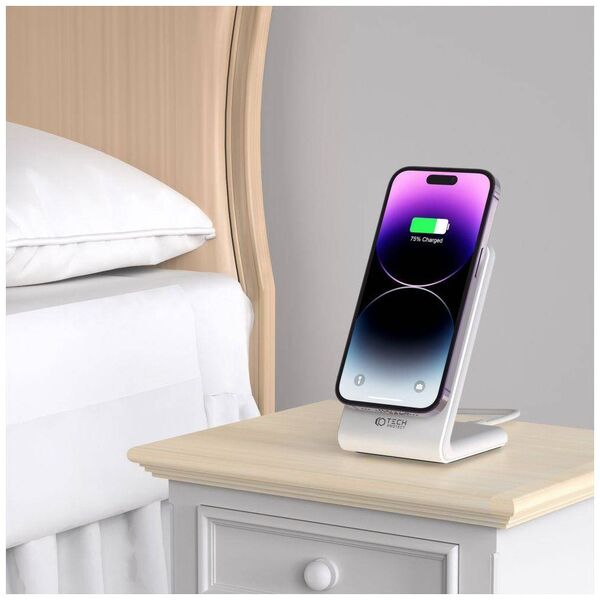 Wireless Charger 15W Magnetic MagSafe Tech-Protect QI15W-A23 white 9490713934364