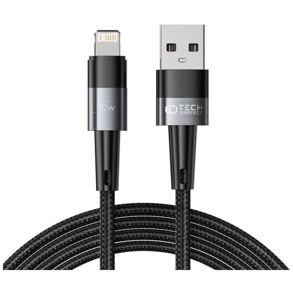 Cable 3A 12W 2m USB - Lightning Tech-Protect UltraBoost grey 9490713934173