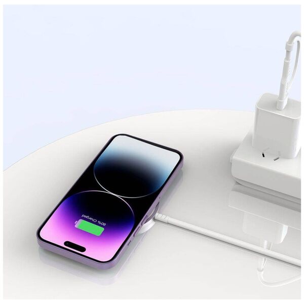 Magnetic Wireless Charger MagSafe 15W Tech-Protect QI15W-A25 white 9490713934449