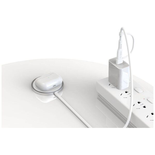 Magnetic Wireless Charger MagSafe 15W Tech-Protect QI15W-A25 white 9490713934449