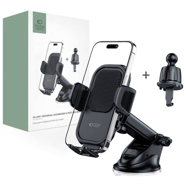 Universal Car Mount for Dashboard / Air Vent Tech-Protect V6 black 9490713935071