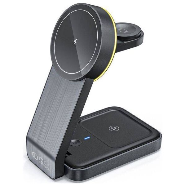 Wireless Charger MagSafe 15W 3in1 Tech-Protect QI15W-A28 black 9490713934593