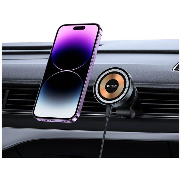 Wireless Vent Car Mount 15W MagSafe Tech-Protect MM15W-V5 black 9490713934739