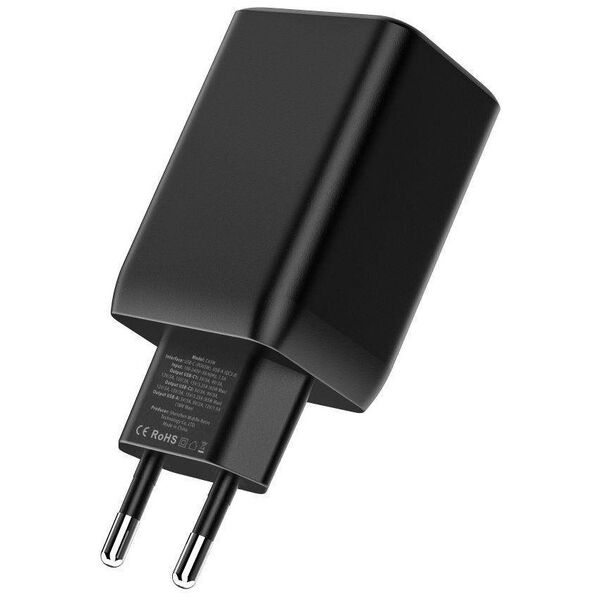 Wall Charger 65W 2x USB-C PD + QC3.0 USB Tech-Protect C65W black 9490713934524
