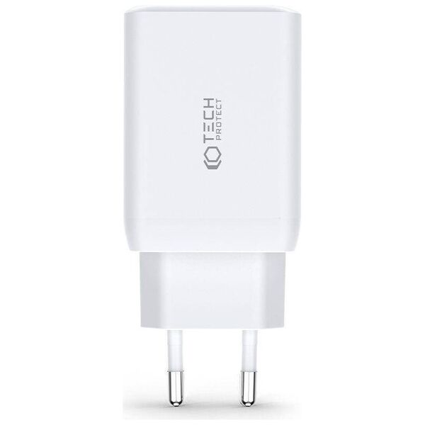 Wall Charger 65W 2x USB-C PD + QC3.0 USB Tech-Protect C65W black 9490713934524