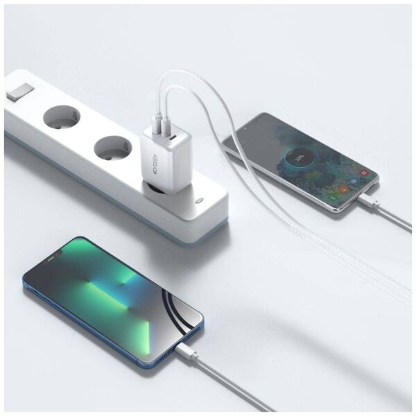 Wall Charger 65W 2x USB-C PD + QC3.0 USB Tech-Protect C65W black 9490713934524