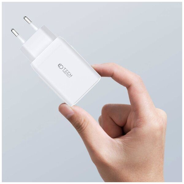Wall Charger 65W 2x USB-C PD + QC3.0 USB Tech-Protect C65W black 9490713934524