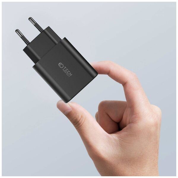 Wall Charger 30W 2x PD USB-C + QC3.0 USB Tech-Protect C30W white 9490713935262
