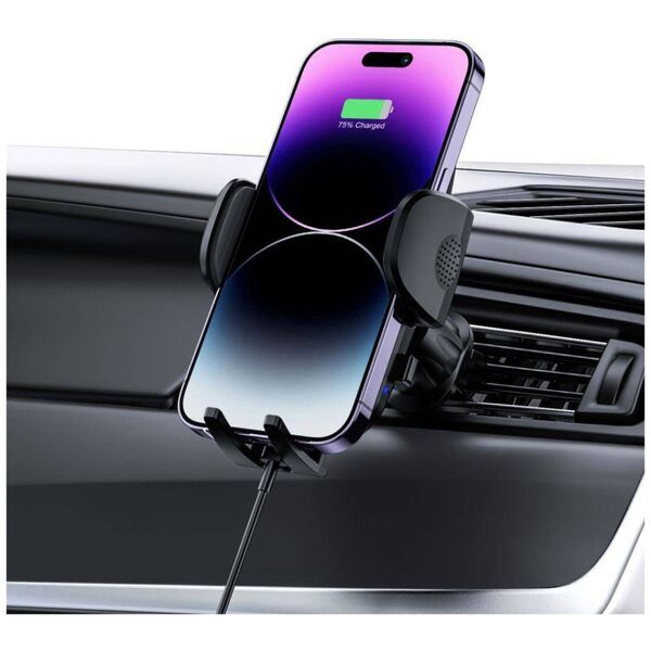 Car Mount with 15W Wireless Charging for Dashboard / Air Vent Tech-Protect CM15W-V1 black 9490713935095