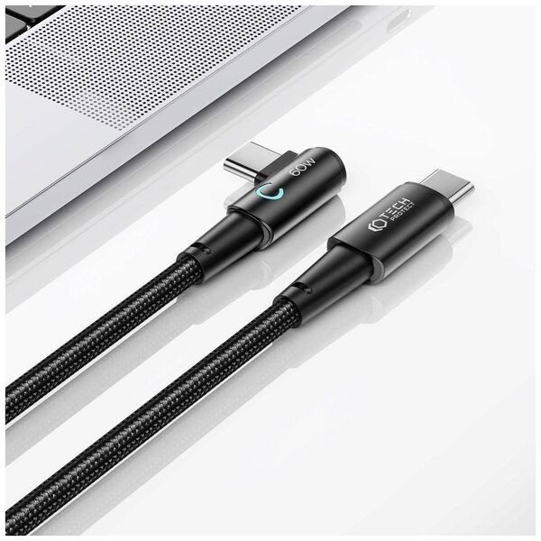 Cable 60W 6A 2m USB-C - USB-C Tech-Protect Ultraboost ”L” grey 9490713935323
