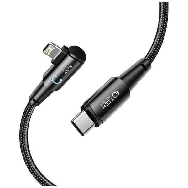 Cable PD 20W 3A 1m USB - Lightning Tech-Protect Ultraboost ”L” grey 9490713935330