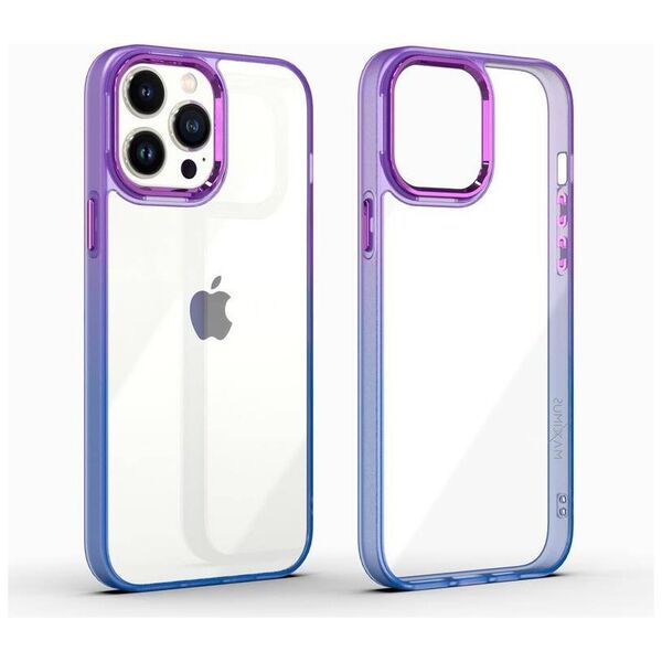Case APPLE IPHONE 15 PRO MX Rainbow purple-blue 5901313079651