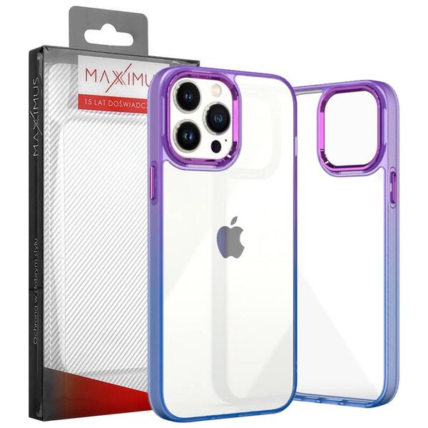 Case APPLE IPHONE 15 PRO MX Rainbow purple-blue 5901313079651