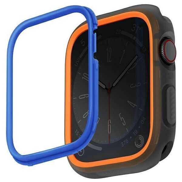 Case APPLE WATCH 4 / 5 / 6 / 7 / 8 / SE (42 / 44 / 45 MM) UNIQ Moduo orange - blue 8886463684429