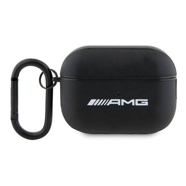 Original Case APPLE AIRPODS PRO 2 Mercedes AMG Cover Leather White Logo (AMAP2SLWK) black 3666339113605