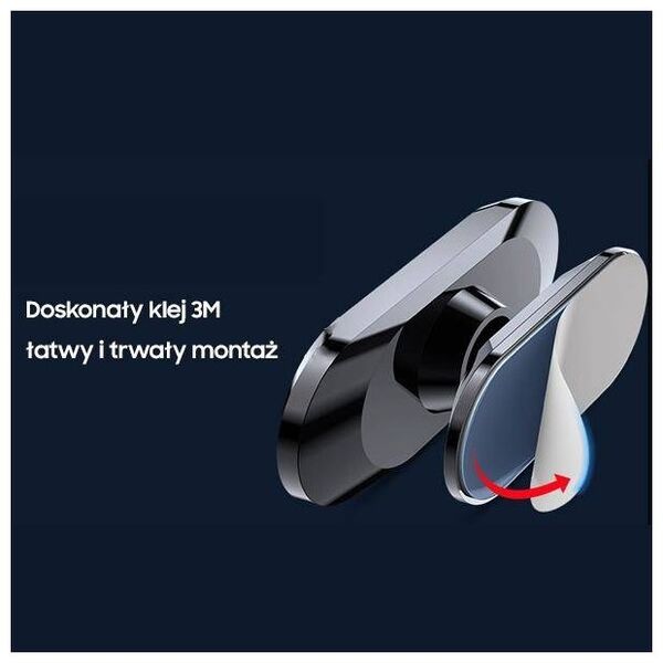AWEI Cockpit Magnetic Car Holder (X20) grey/metal 6954284001090