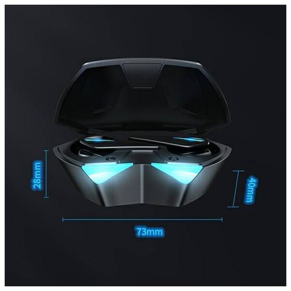Bluetooth 5.0 TWS Gaming Headphones + AWEI Docking Station (T23) black 6954284004145