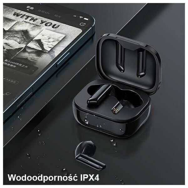 Bluetooth 5.1 TWS Headphones + AWEI Docking Station (T36) black 6954284091855