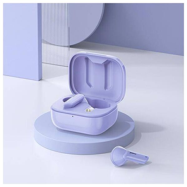 Bluetooth 5.1 TWS headphones + AWEI Docking Station (T36) purple 6954284092159
