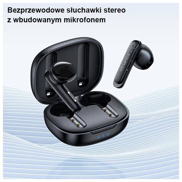 Bluetooth 5.3 TWS Headphones + AWEI Docking Station (T66) black 6954284003919