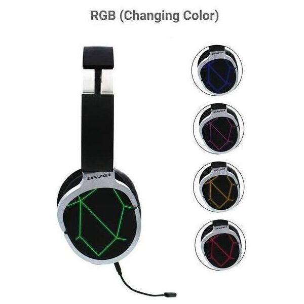 AWEI Over-Ear Bluetooth Gaming Headphones with Microphone (A799BL) black 6954284068260