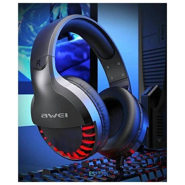 AWEI Gaming Headset with Microphone (ES-770i) black 6954284000703