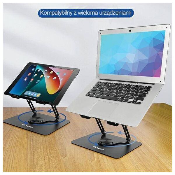 Rotating Desk Holder for Laptop up to 16" AWEI (X46) black 6954284004305